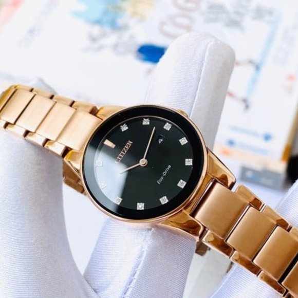 Sale! Citizen Rose Gold Diamond 30mm Watch! - Picture 2 of 4